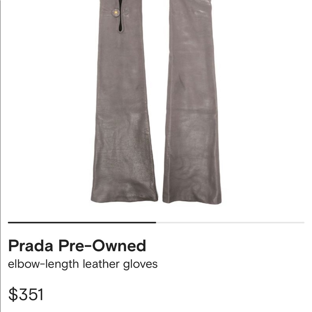 Prada Elbow Length Suede gloves - Picture 8 of 9